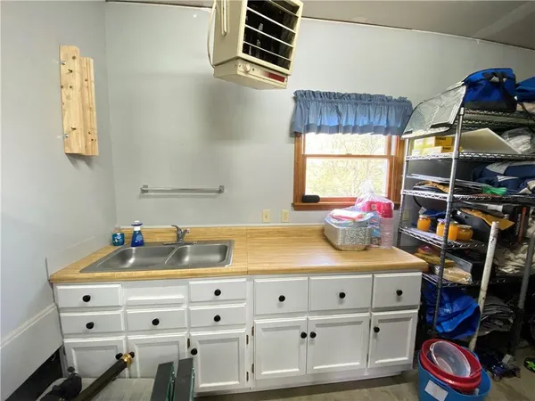 a room with storage and utility