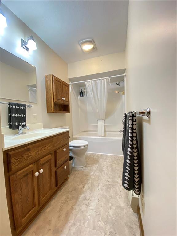 240 Hamburg Road Greenville, PA 16125 - Photo 33 of 46 a bathroom with a double vanity sink a large mirror and shower