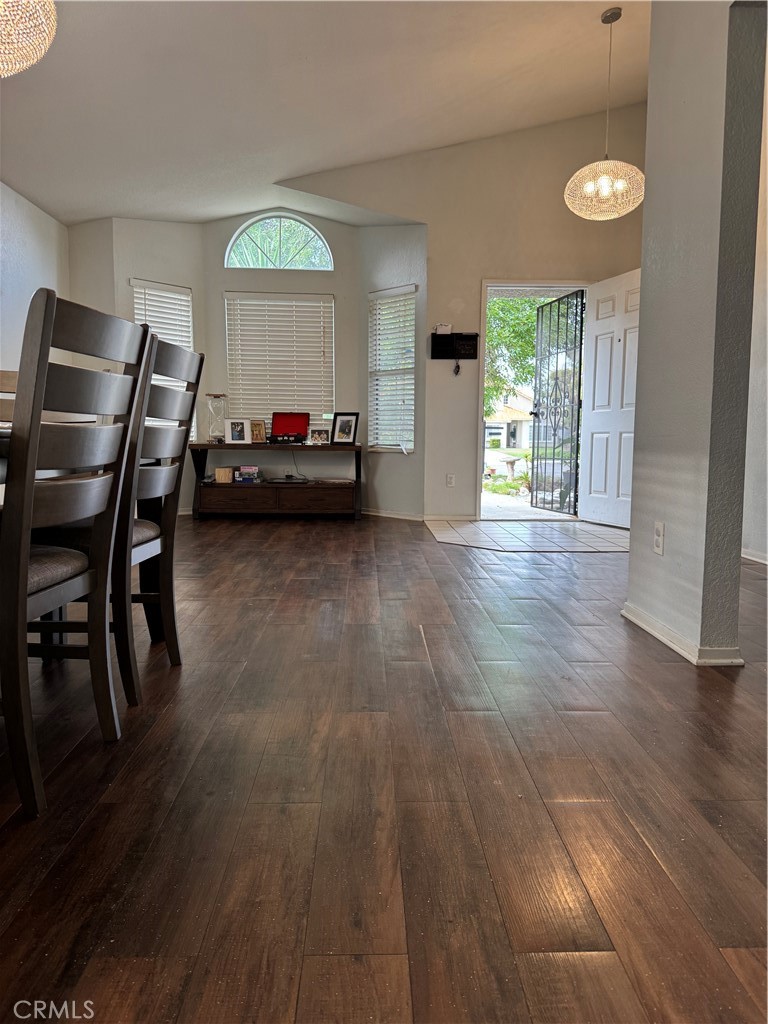 44063 Lately Circle Hemet, CA 92544 - Photo 17 of 75 a view of a livingroom with furniture and a hardwood floor