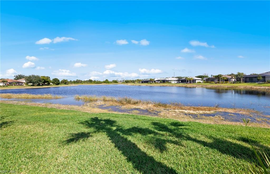 17039 Oakstead Drive Alva, FL 33920 - Photo 39 of 49 a view of a lake with houses in the back