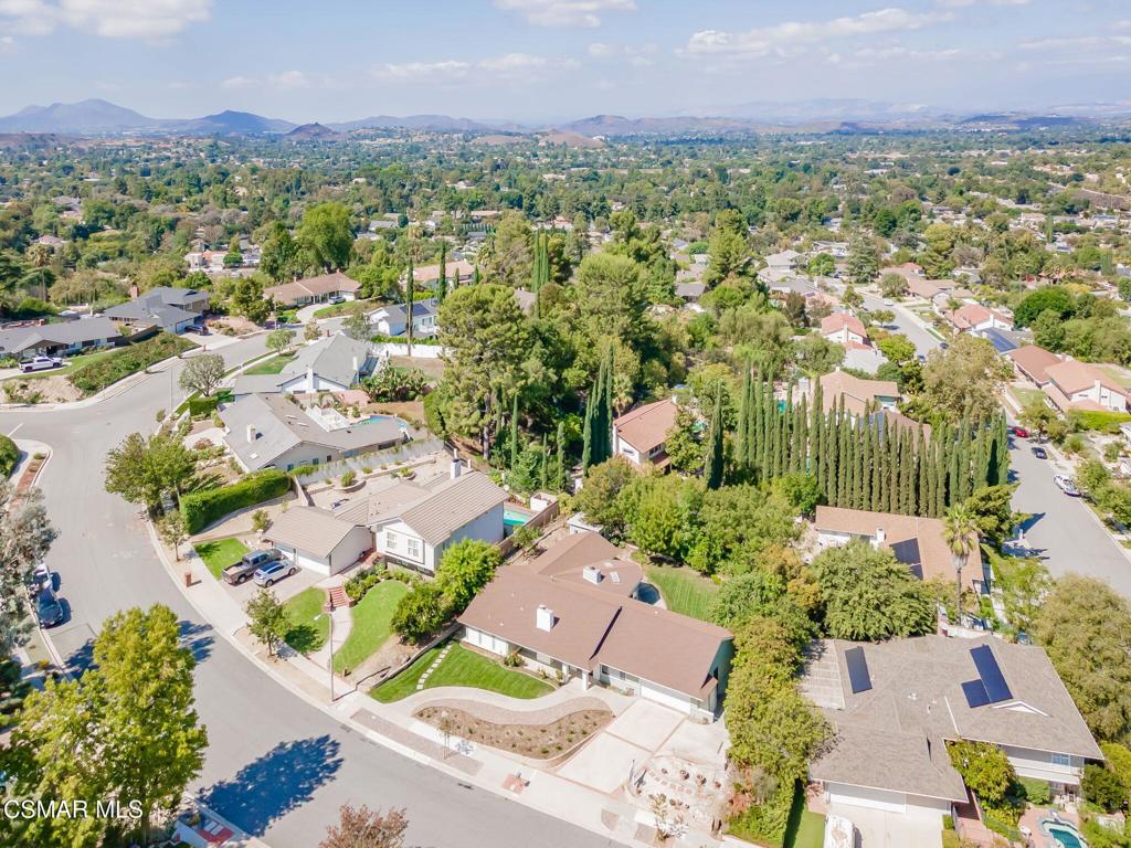 2085 Rayshire Street Thousand Oaks, CA 91362 - Photo 45 of 49 an aerial view of a city with lots of residential buildings