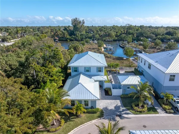 a aerial view of a house