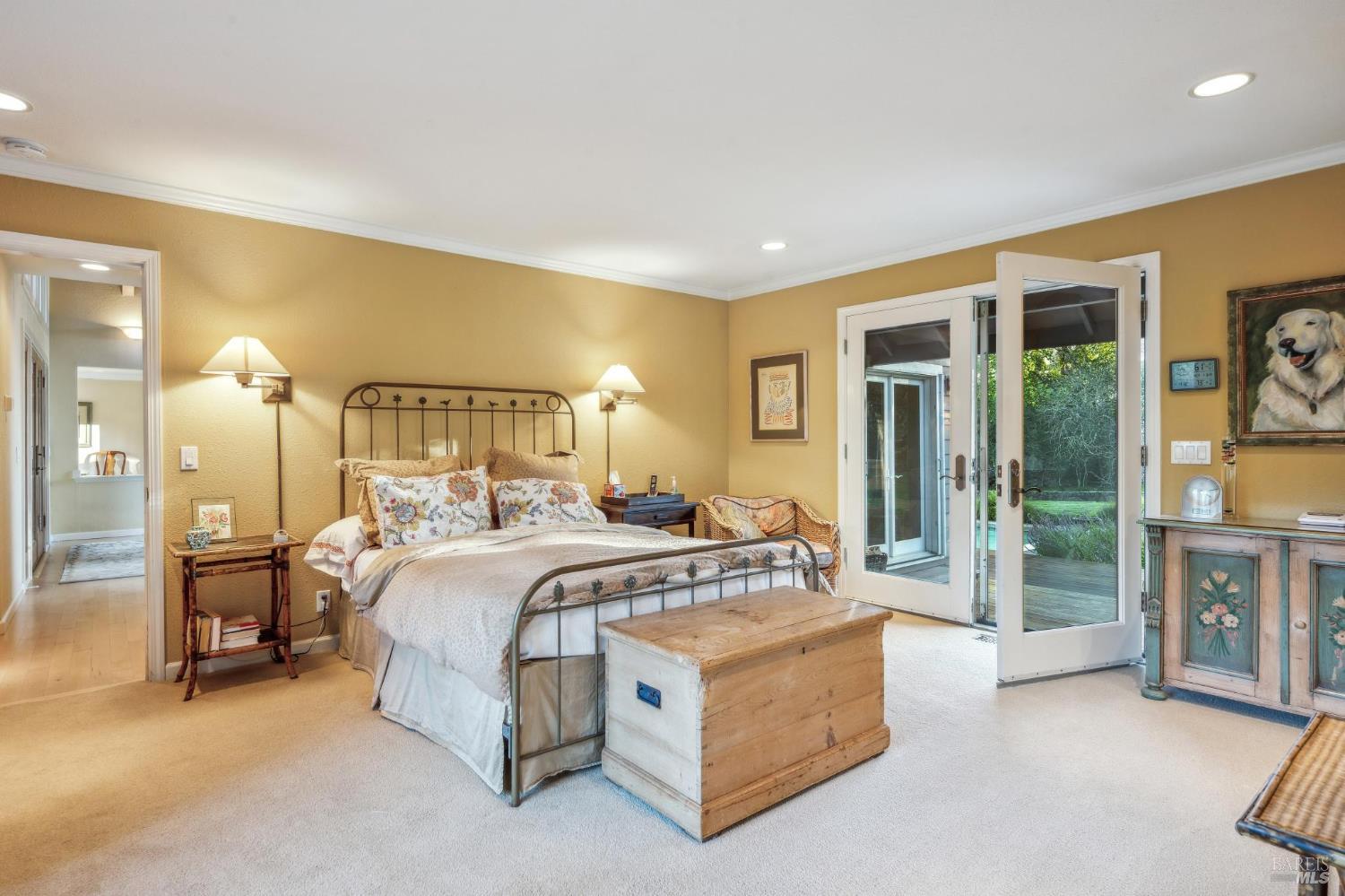 2220 Grove Street Sonoma, CA 95476 - Photo 13 of 25 a bed room with a bed and a chair