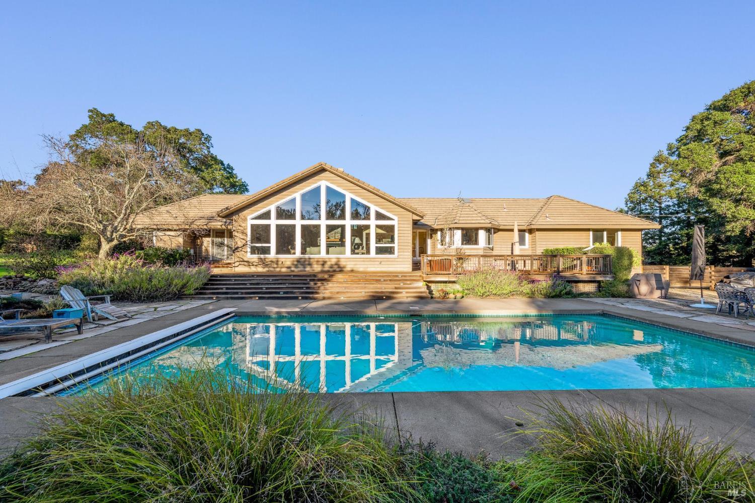 2220 Grove Street Sonoma, CA 95476 - Photo 25 of 25 a view of a house with pool and a yard