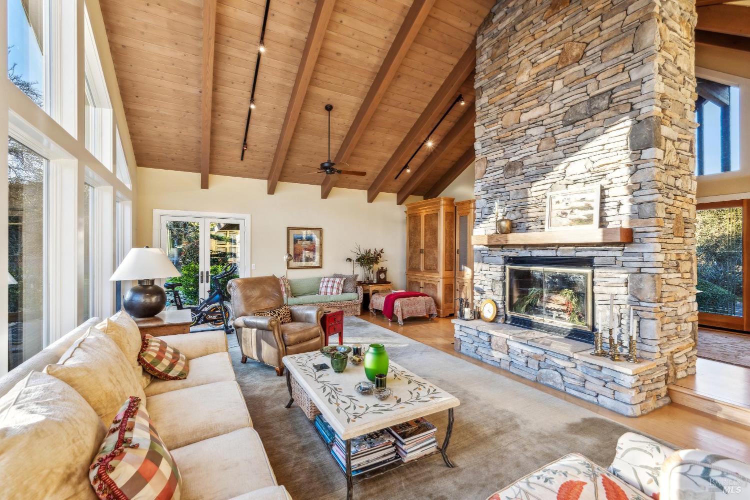 2220 Grove Street Sonoma, CA 95476 - Photo 7 of 25 a living room with furniture and a fireplace