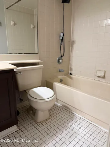 a view of outdoor space with deck and trees