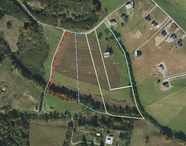 an aerial view of a tennis court