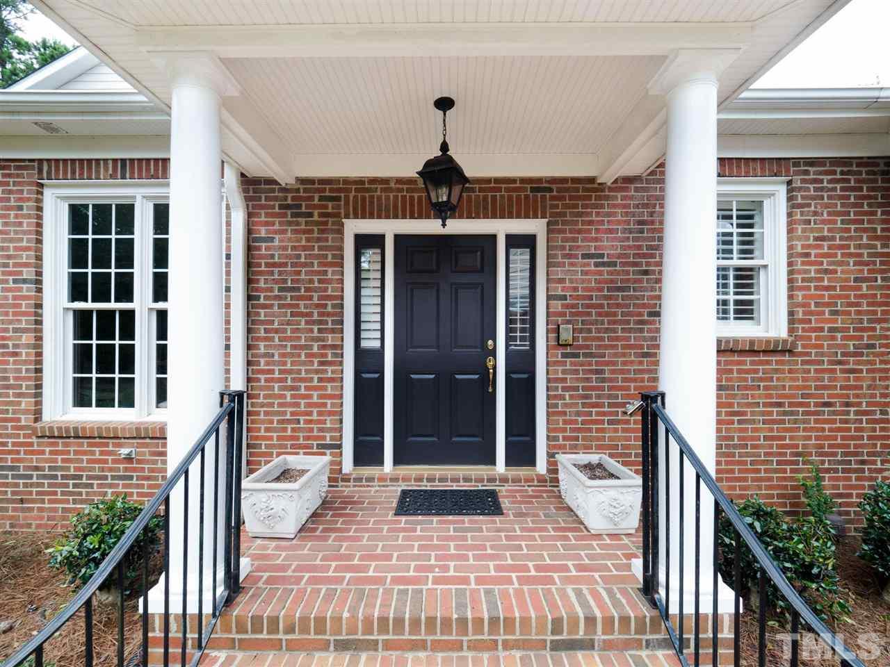 a front view of a house with a shower