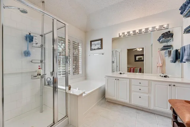 a view of a backyard with trees