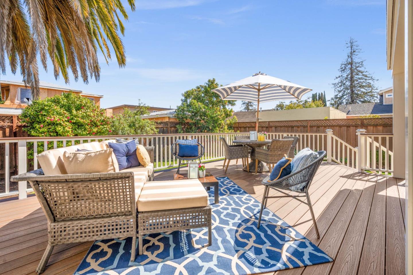 132 Bancroft Road Burlingame, CA 94010 - Photo 32 of 39 a view of a balcony with furniture