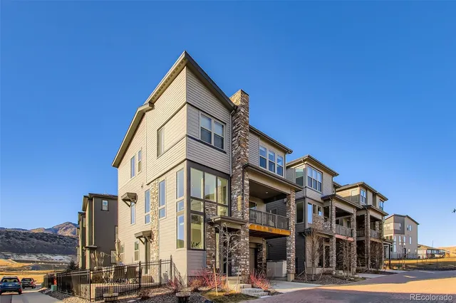 a view of a street with buildings
