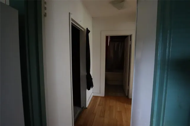a close view of walk in closet