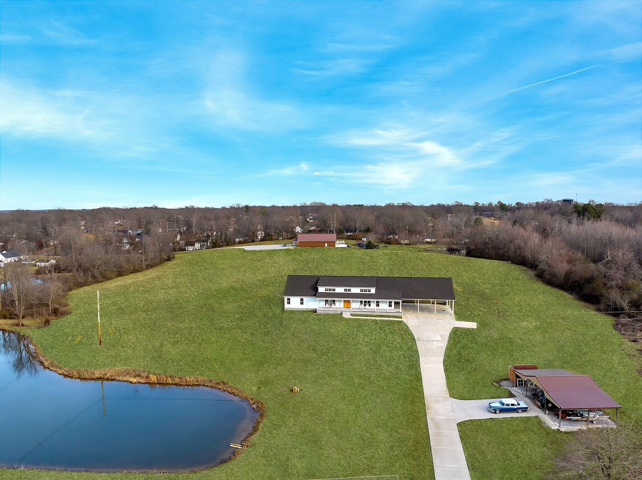 418 Lyle Lane Dickson, TN 37055 - Photo 1 of 51 an aerial view of a house
