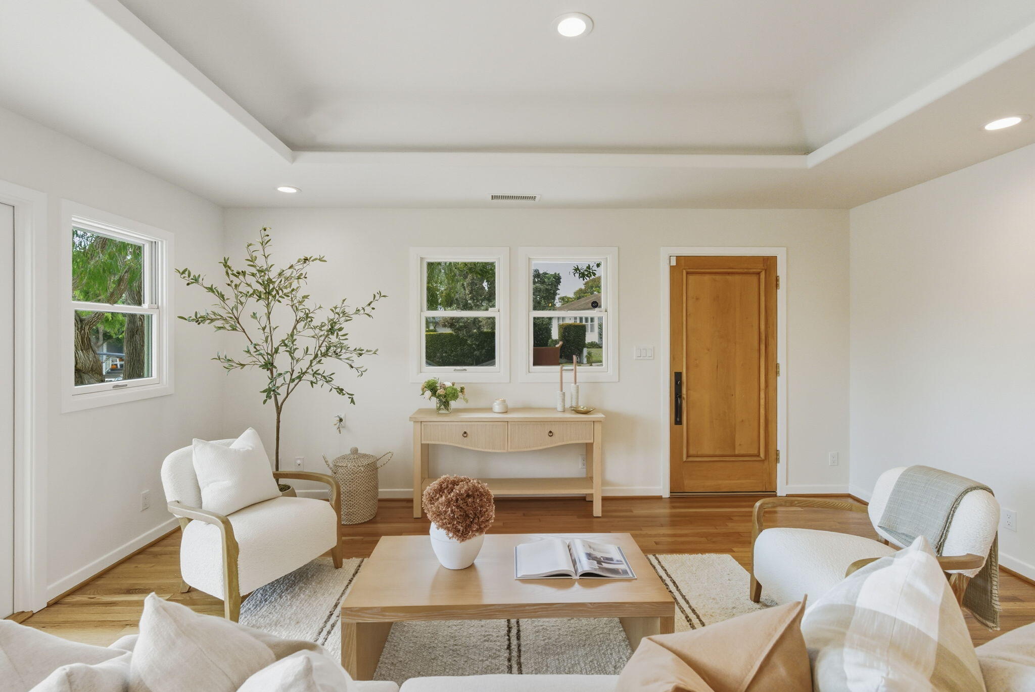 220 Santa Rosa Place Santa Barbara, CA 93109 - Photo 3 of 35 a living room with furniture and a large window