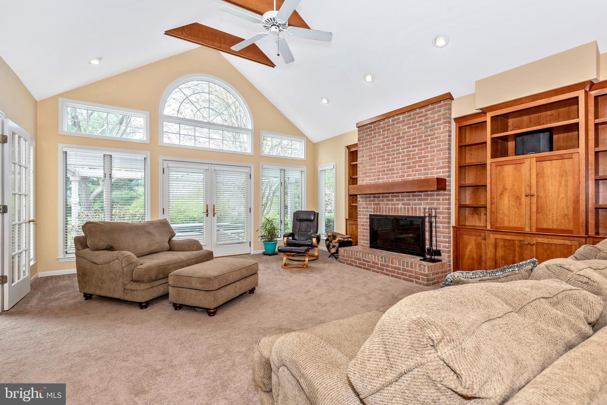 8542 Pete Wiles Road Middletown, MD 21769 - Photo 19 of 77 Family room with a wood burning fireplace