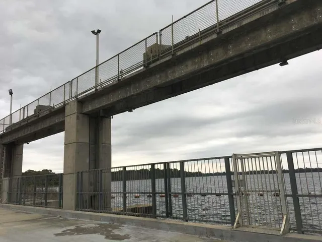 a view of a lake with houses
