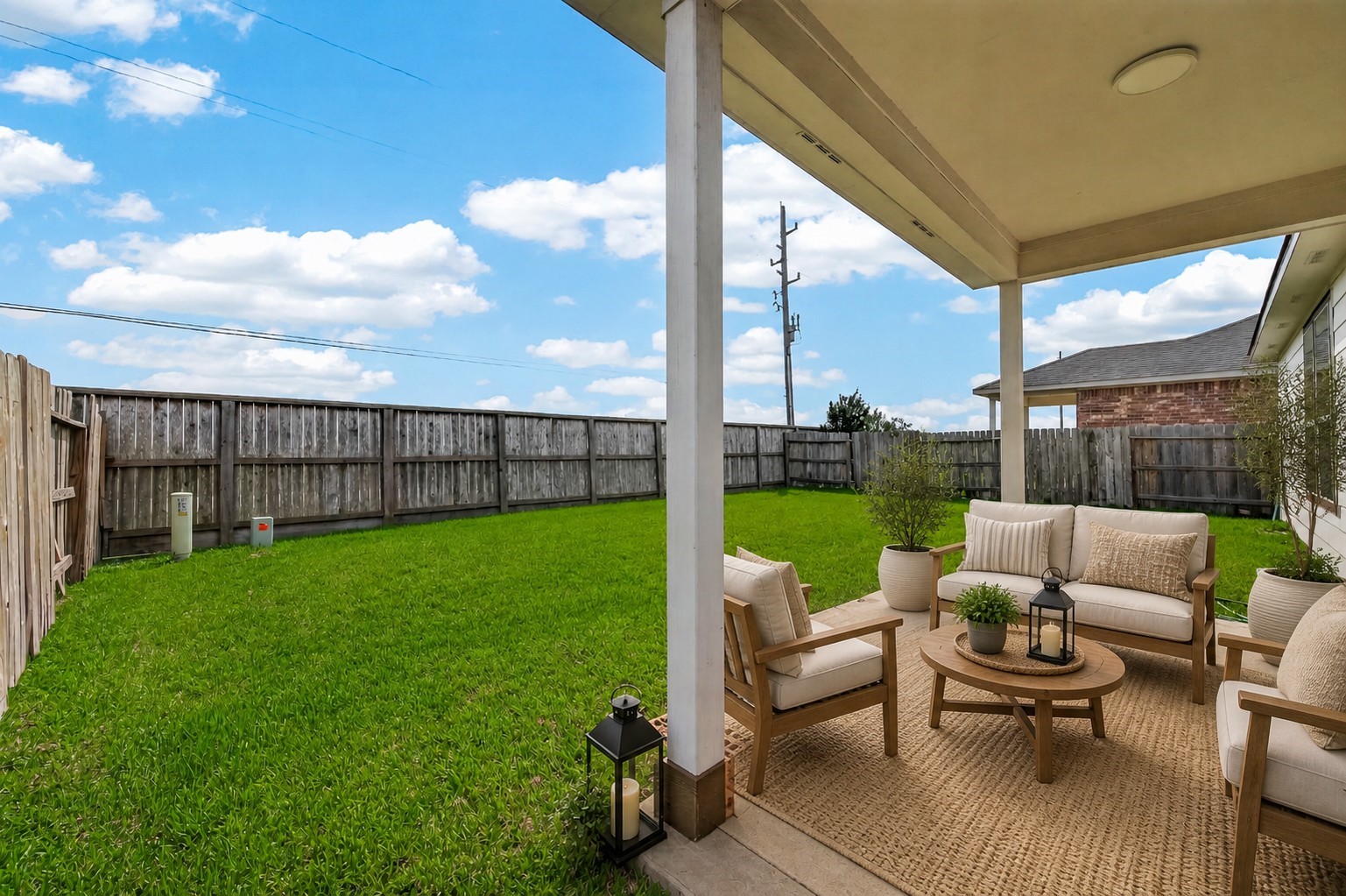 8110 Running Brook Lane Rosenberg, TX 77469 - Photo 11 of 30 back porch virtually staged