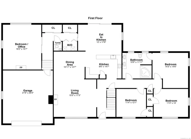 a picture of a floor plan