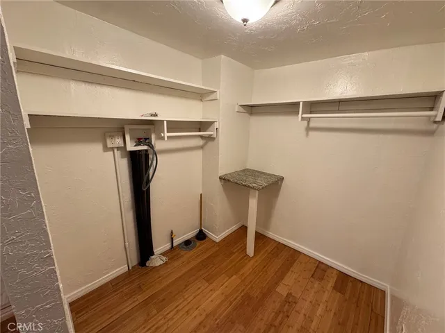 a view of a room with storage and utility