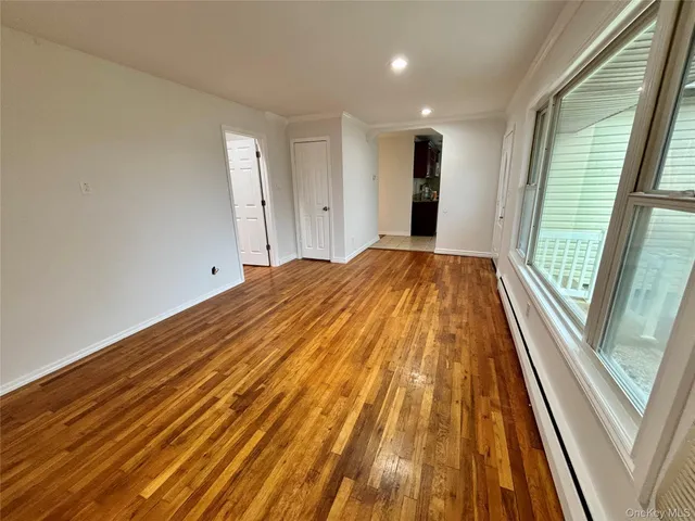 a view of wooden floor in a room