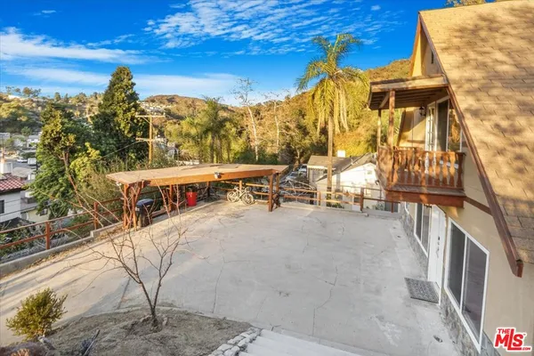 a view of swimming pool with an outdoor space