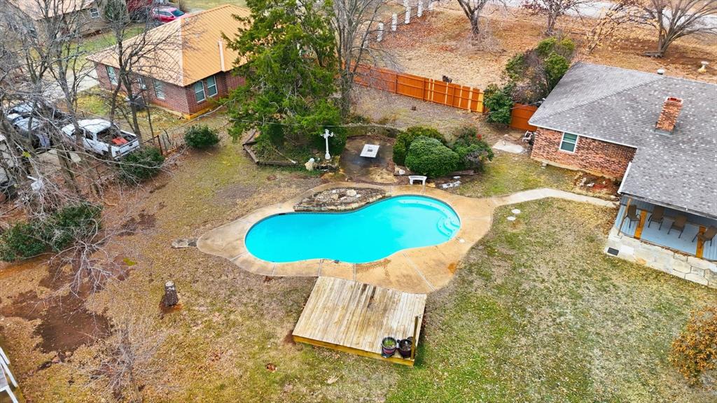 11436 Ridgeview Circle Fort Worth, TX 76244 - Photo 27 of 33 an aerial view of a house with swimming pool and outdoor seating