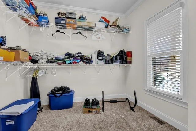 a room with storage and utility