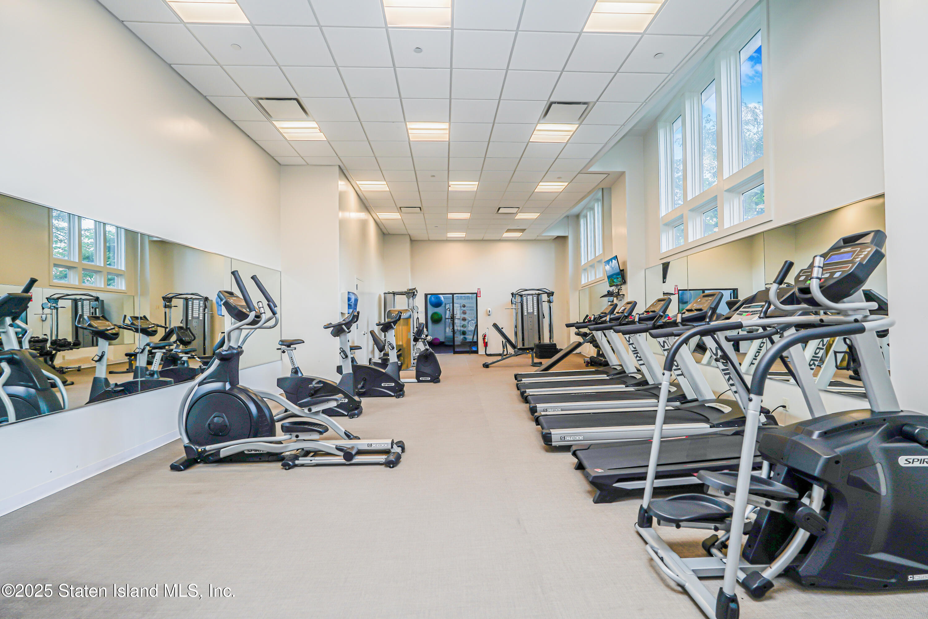 90 Bay Street Landing, Unit 1E Staten Island, NY 10301 - Photo 34 of 43 a view of a room with gym equipment
