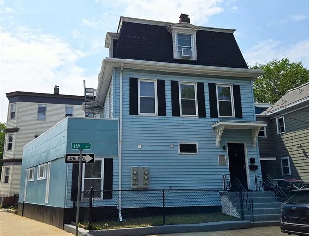 a front view of a house