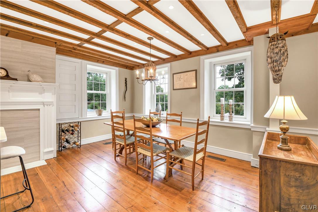 776 Stouts Valley Road Riegelsville, PA 18077 - Photo 5 of 34 a view of a dining room with furniture window and wooden floor