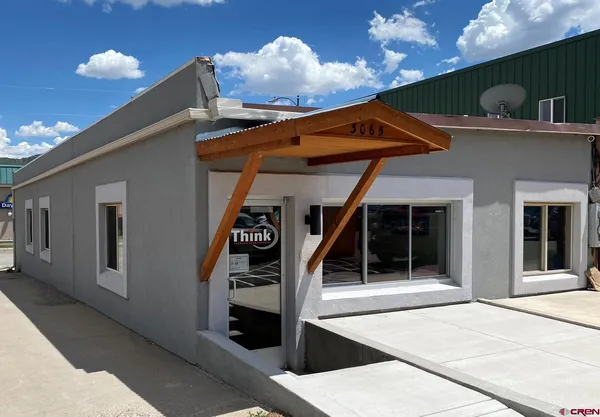 a view of a house with a porch