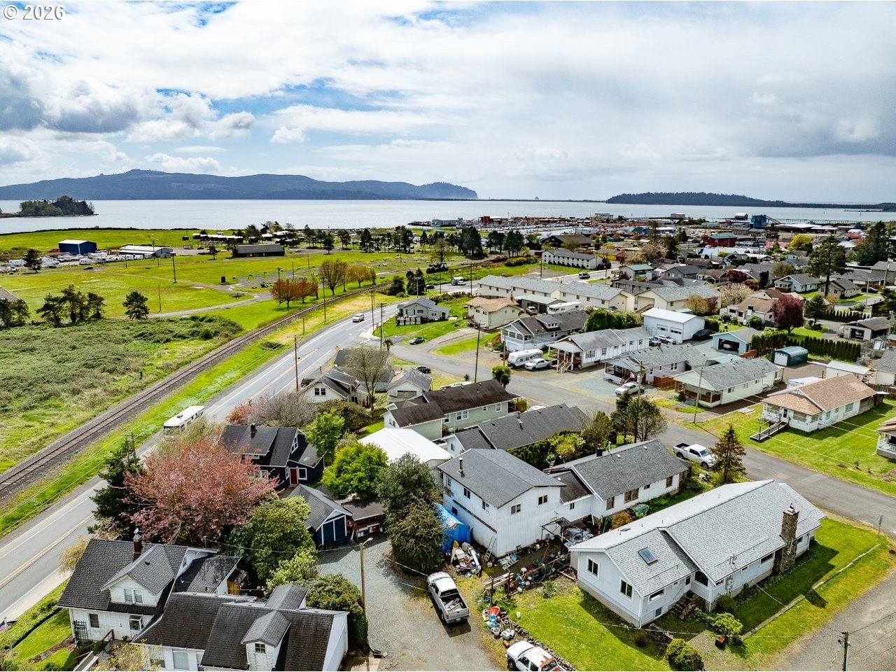 308 1st Street Garibaldi, OR 97118 - Photo 43 of 48 an aerial view of a city