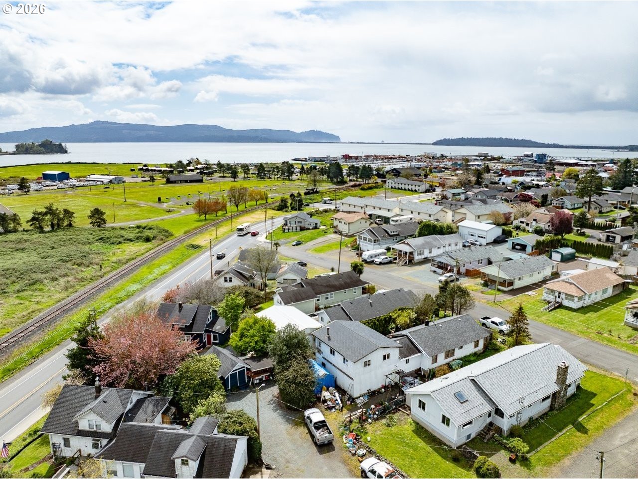308 1st Street Garibaldi, OR 97118 - Photo 45 of 48 an aerial view of a city