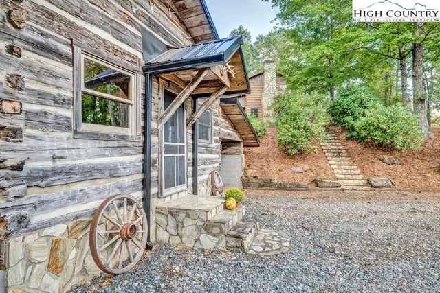 a view of an chairs in patio