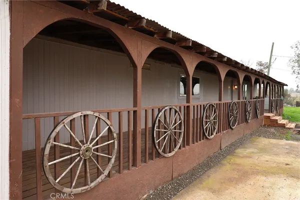 a view of sky from balcony
