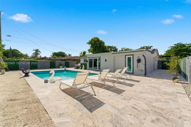 a house view with a garden space