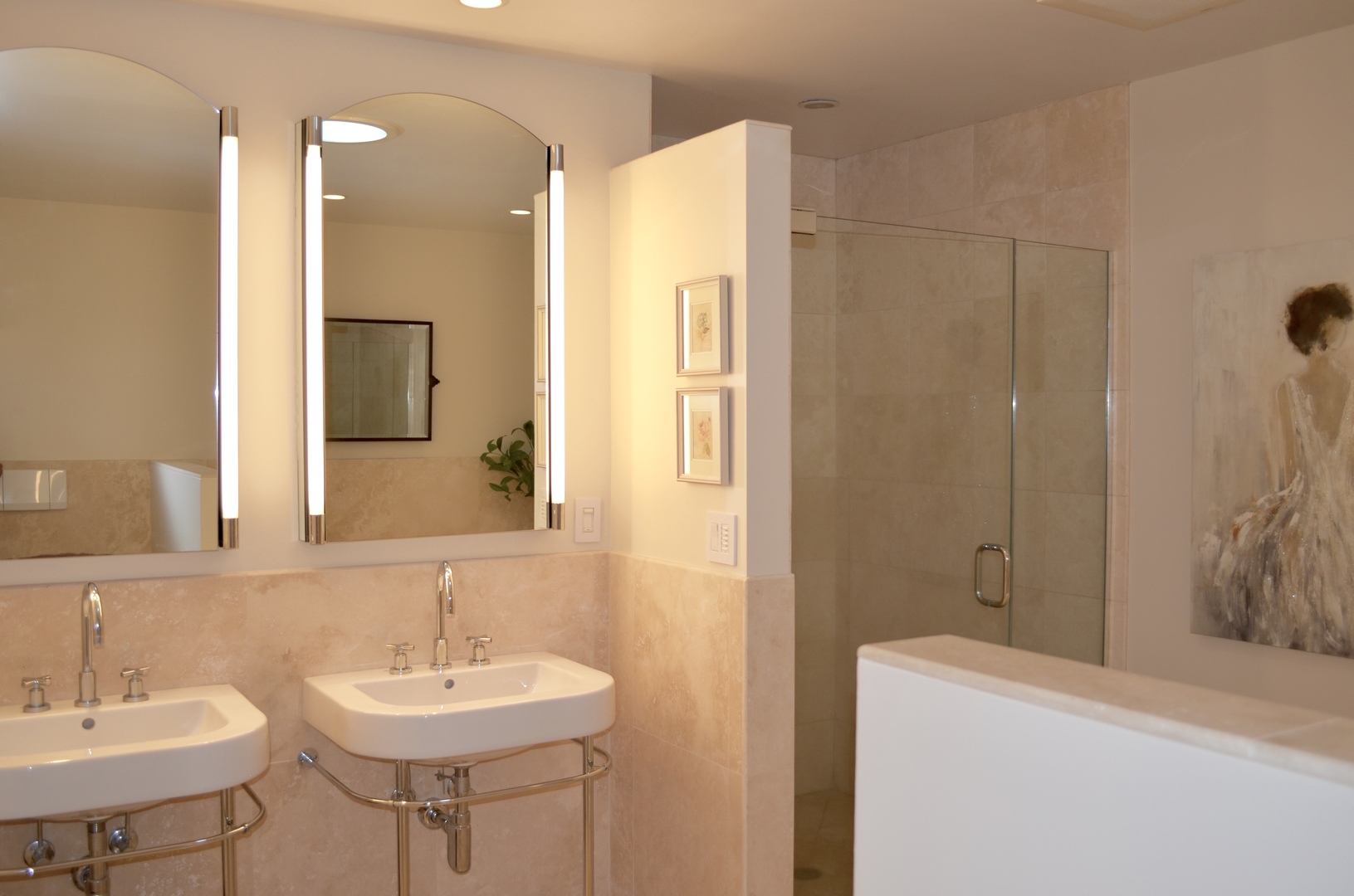 2120 Applecross Road Inverness, IL 60010 - Photo 17 of 38 a bathroom with a sink a mirror and a shower
