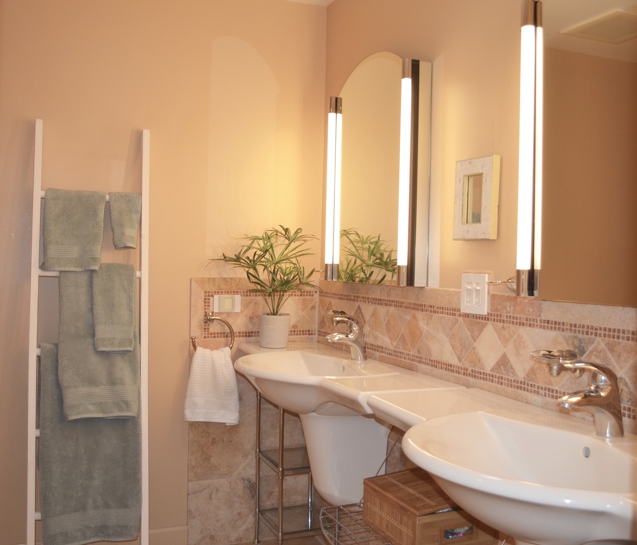 2120 Applecross Road Inverness, IL 60010 - Photo 23 of 38 a bathroom with a double vanity sink and a mirror