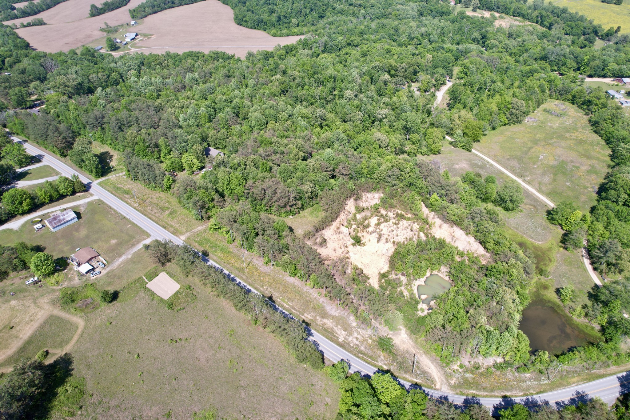 228 Henryville Road Ethridge, TN 38456 - Photo 17 of 55 an aerial view of a house