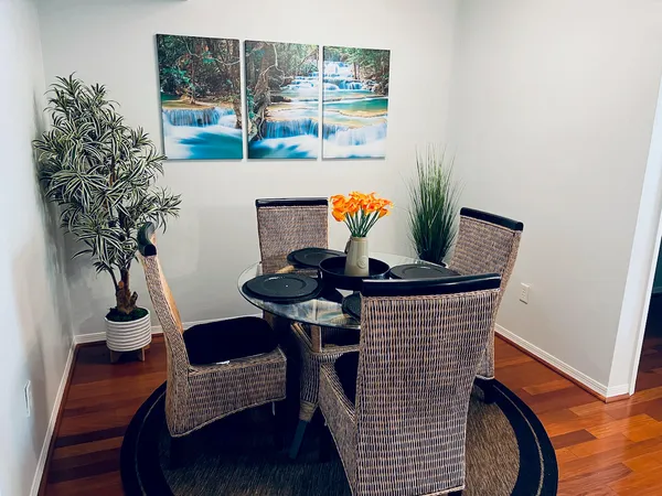 a view of livingroom with furniture and floor to ceiling window
