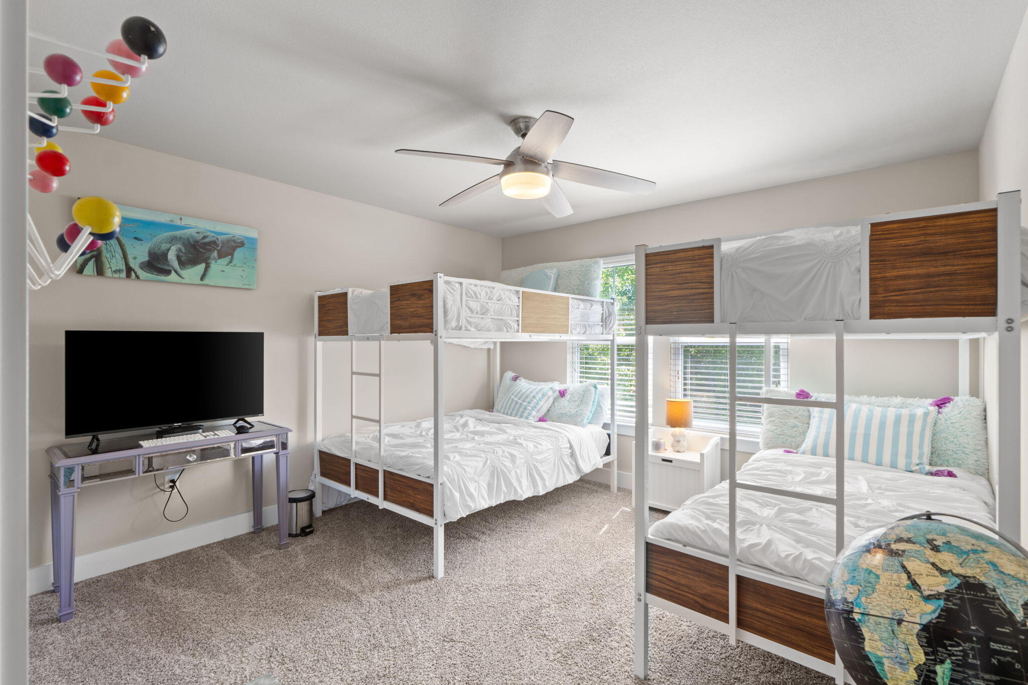 160 Montclair Avenue Santa Rosa Beach, FL 32459 - Photo 25 of 48 a bedroom with furniture and a flat screen tv