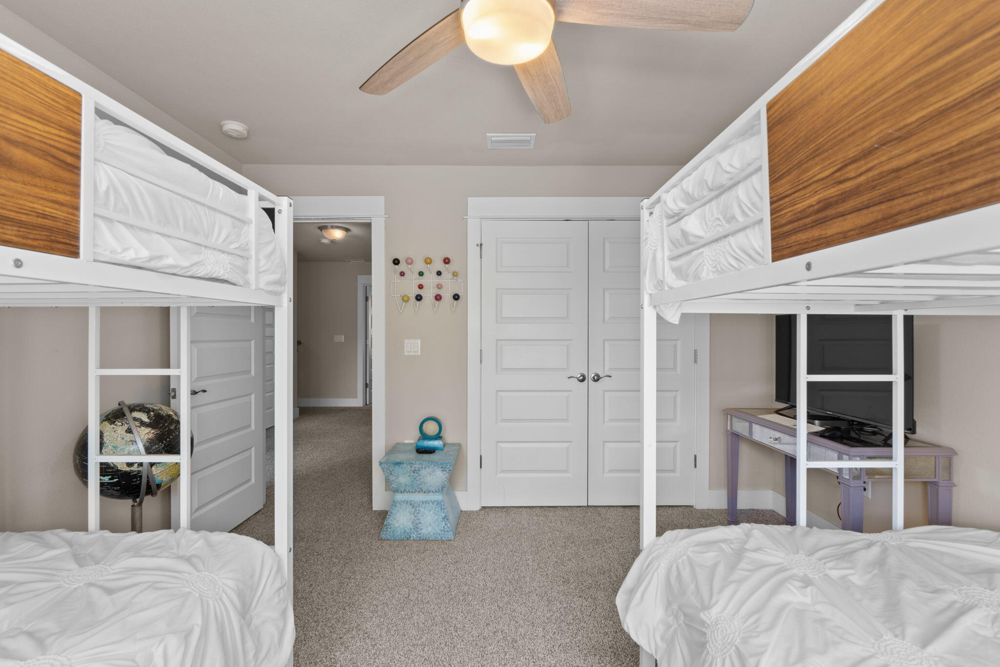 160 Montclair Avenue Santa Rosa Beach, FL 32459 - Photo 26 of 48 a bedroom with a bed and a television
