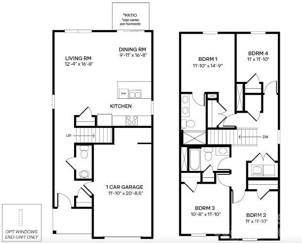 6109 Faron Way Charlotte, NC 28262 - Photo 23 of 23 a picture of a floor plan