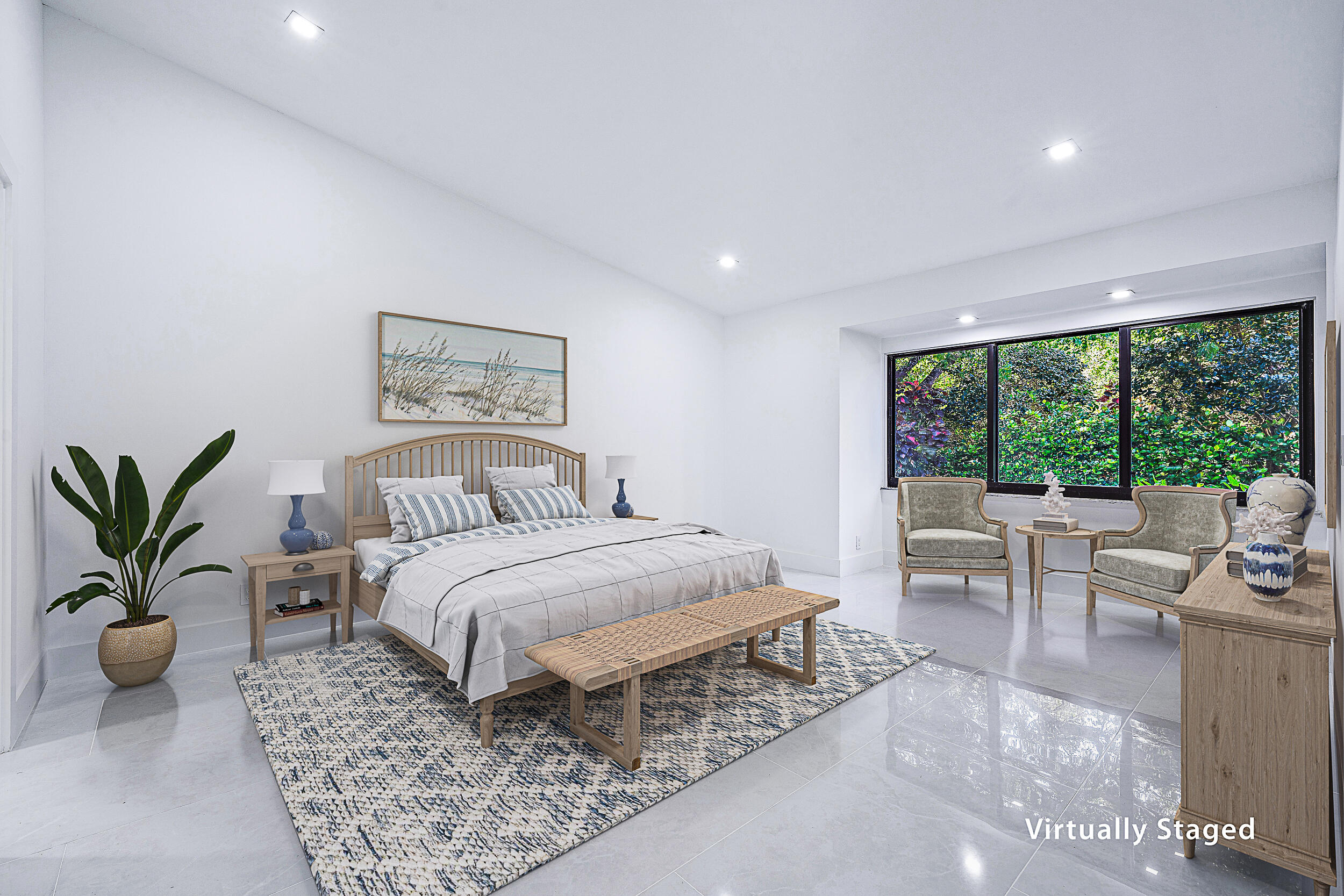 Undisclosed Address Jupiter, FL 33477 - Photo 15 of 30 a bedroom with a large bed and a couch