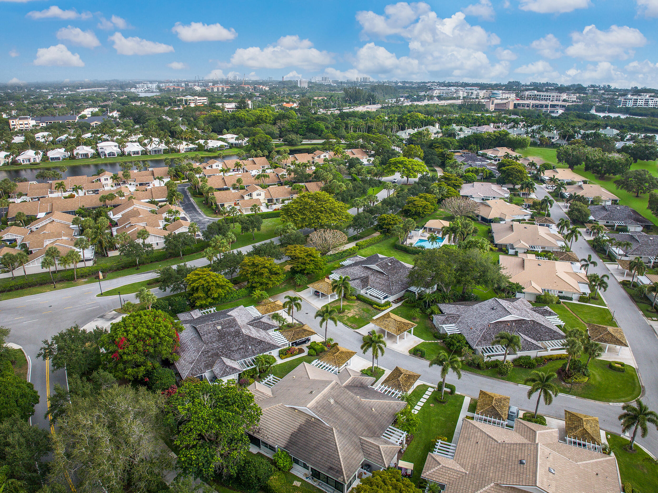 Undisclosed Address Jupiter, FL 33477 - Photo 30 of 30 an aerial view of residential houses with outdoor space and river