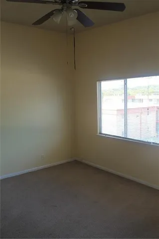 a view of a back yard from a window