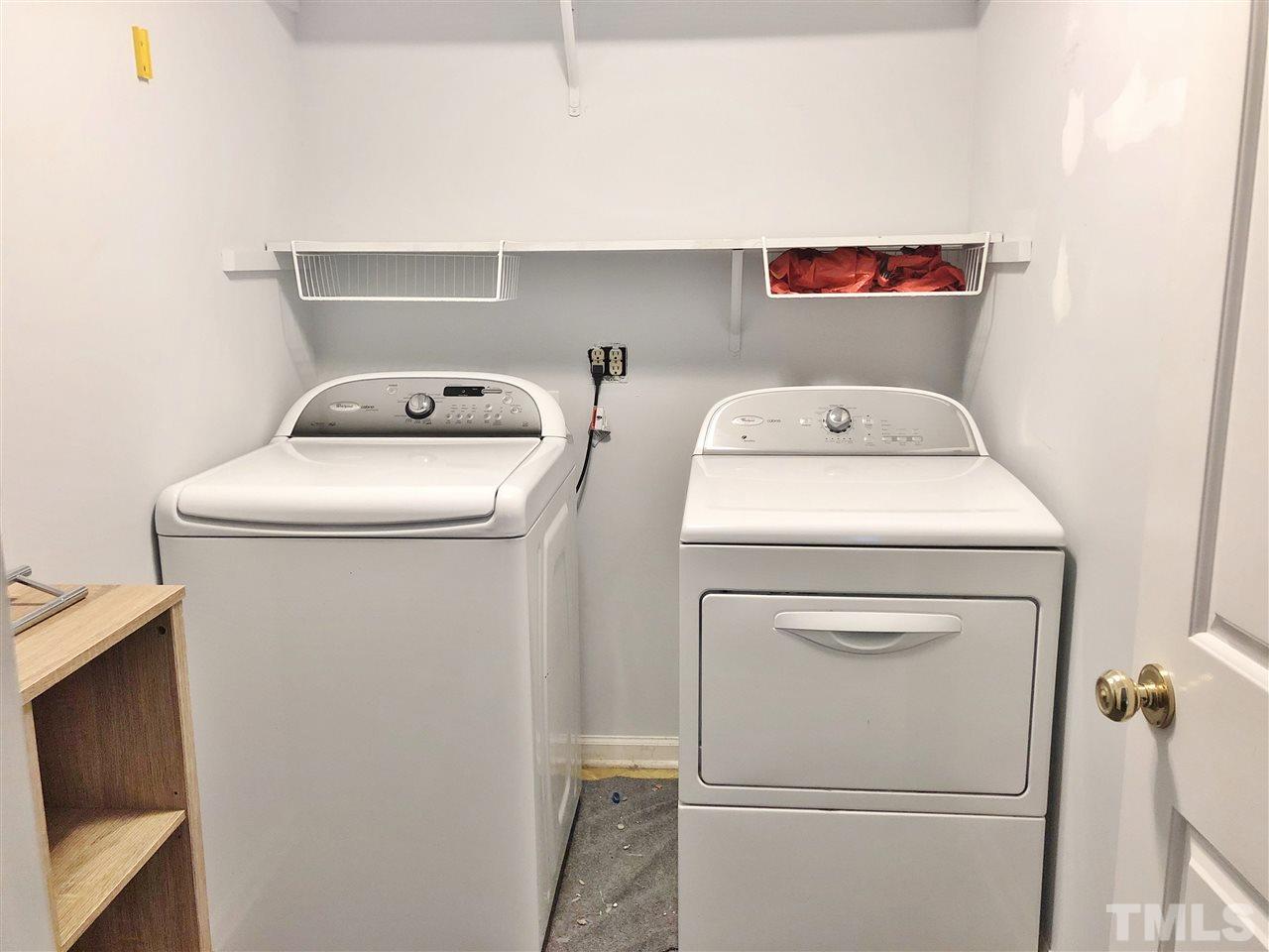 2955 Rue Sans Famille Raleigh, NC 27607 - Photo 13 of 21 a utility room with dryer and washer
