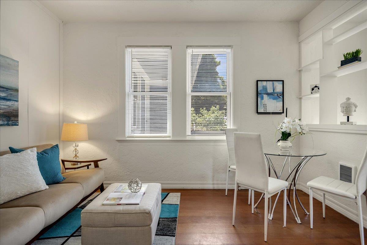507 Easterby Street Sausalito, CA 94965 - Photo 34 of 90 a living room with furniture and a window