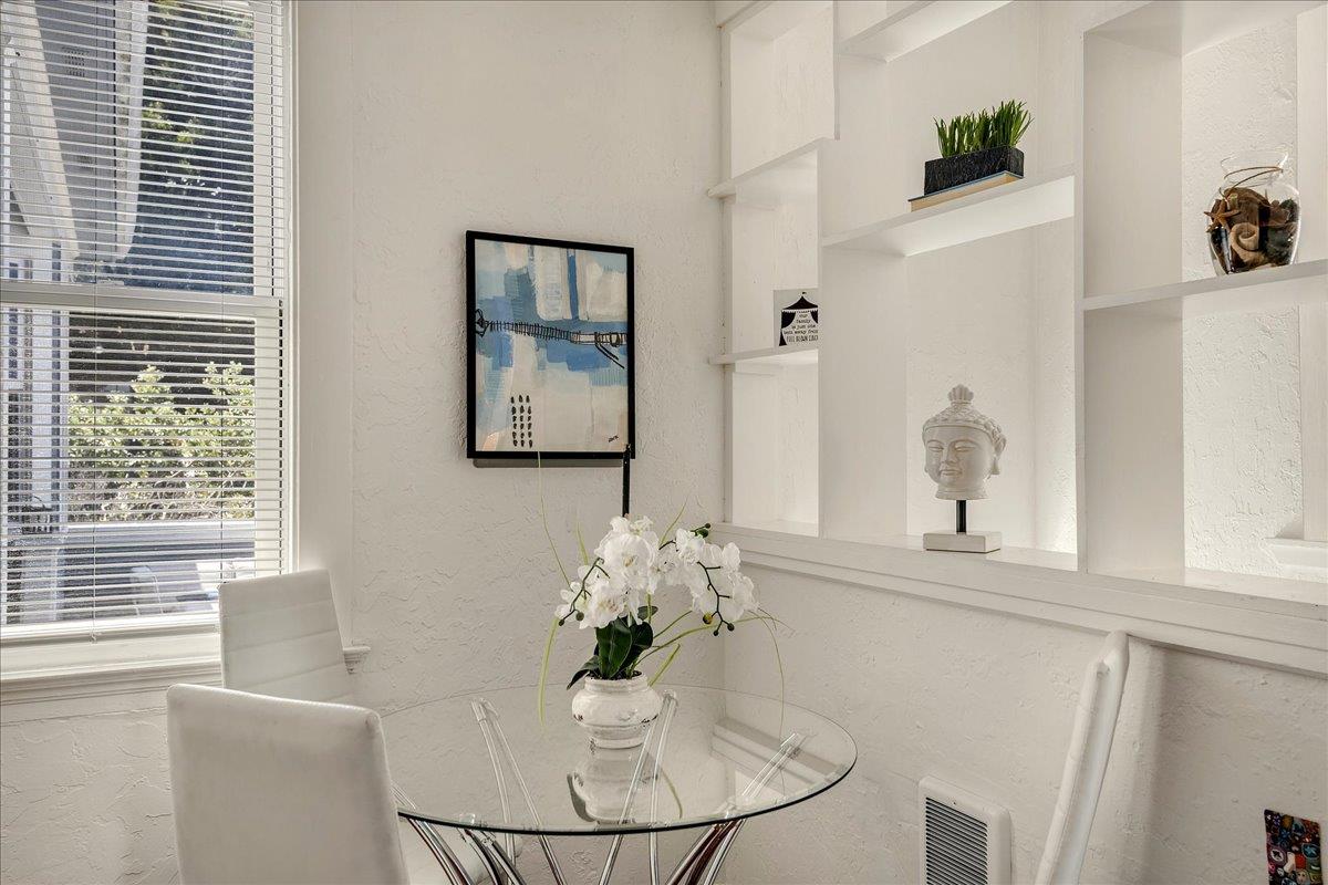 507 Easterby Street Sausalito, CA 94965 - Photo 36 of 90 a dining room with furniture and window