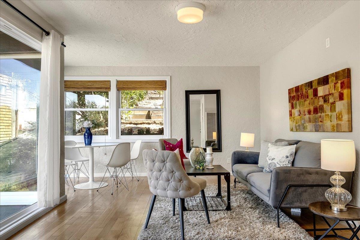 507 Easterby Street Sausalito, CA 94965 - Photo 48 of 90 a living room with furniture and a large window
